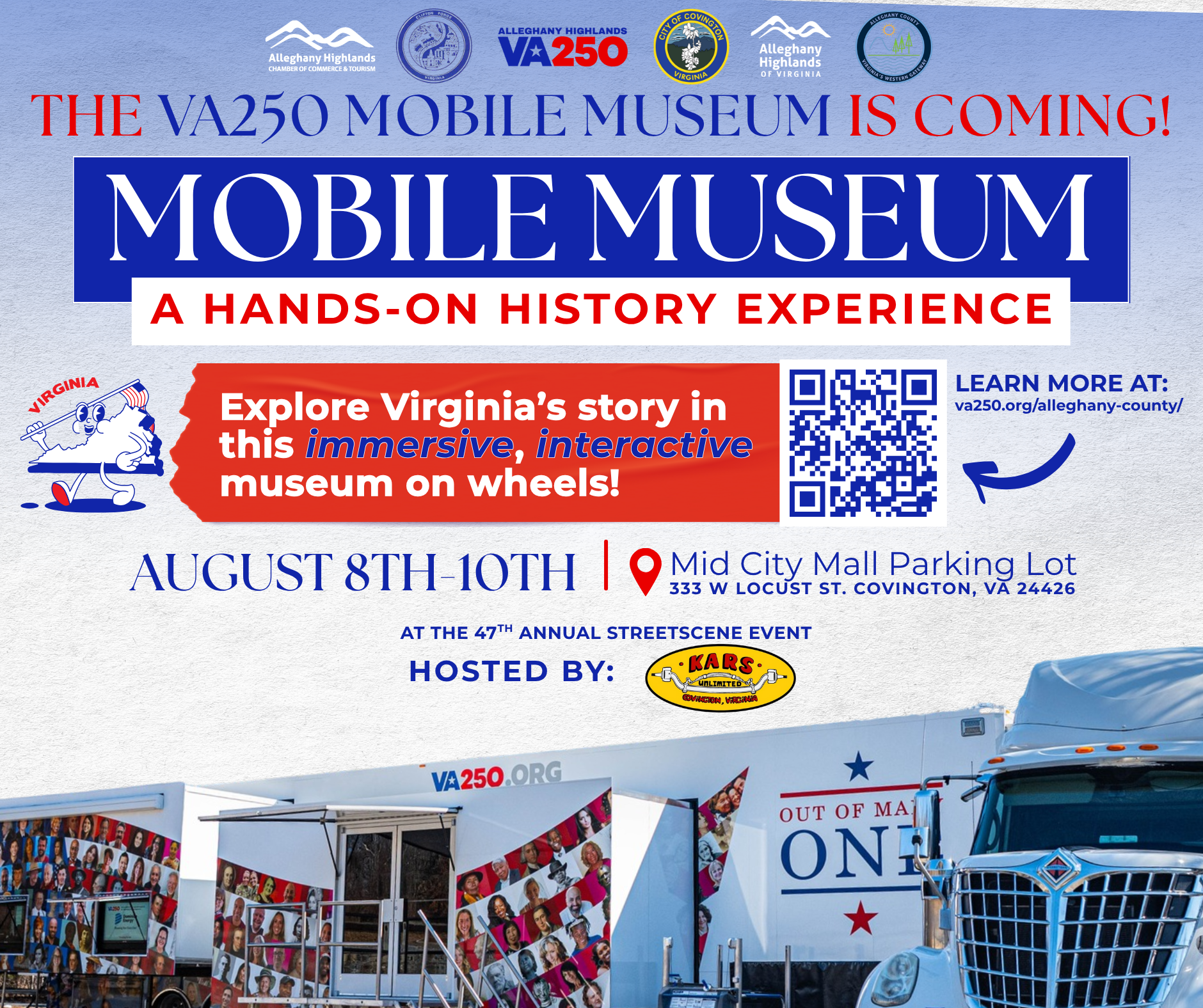 VA250 Mobile Museum comes to the Alleghany Highlands of VA!